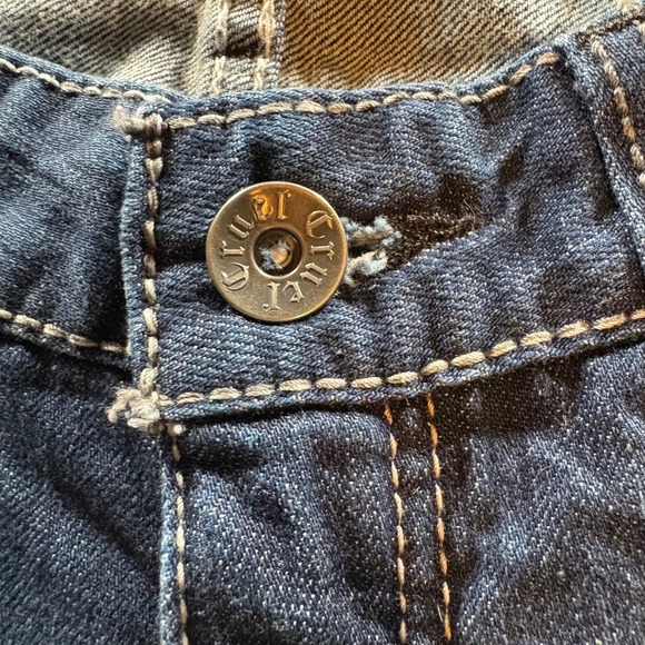 NWOT Cruel Denim‎ Blake Women's Blue Distressed Straight Leg Jeans Size 28 5R - Picture 7 of 11